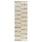 L&R Resources Geoblend 2"6" x 8" White and Beige Runner, , large