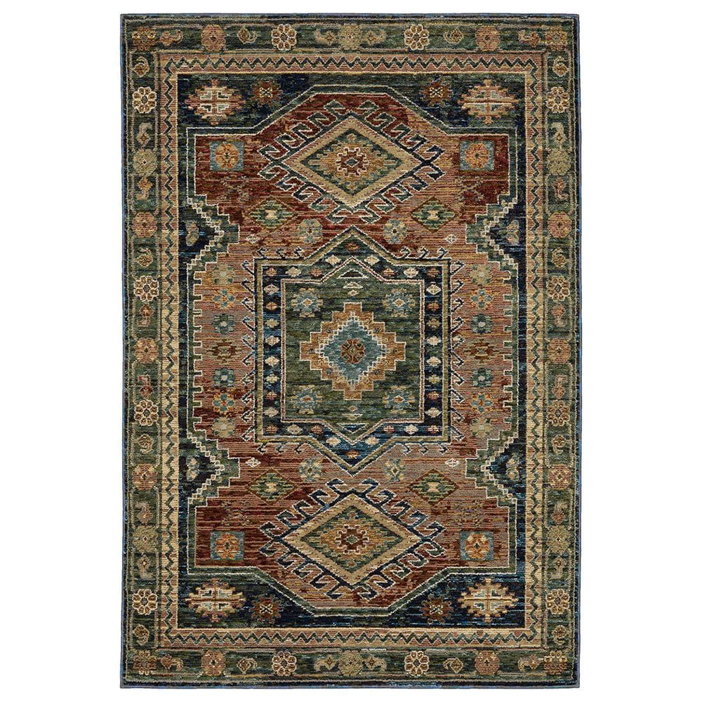 Oriental Weavers Andorra 7"10" x 10"10" Blue and Multicolor Area Rug, , large