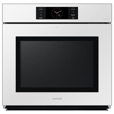 Samsung Bespoke 30" Single Electric Wall Oven with Convection in White Glass, , large