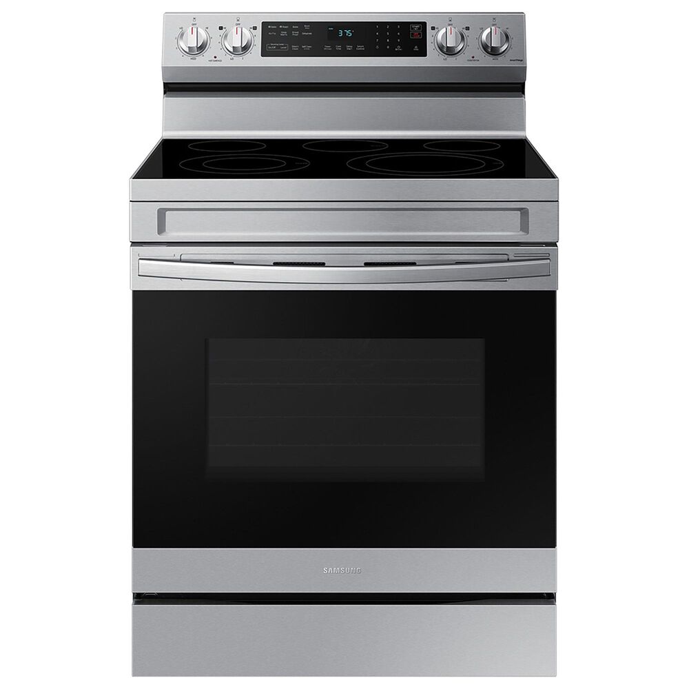 Samsung 3-Piece Kitchen Package with Stainless Steel 6.3 Cu. Ft. Electric Range and Silver 1.6 Cu. Ft. Microwave, , large