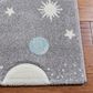 Safavieh Carousel 8" x 10" Grey and Lavender Kids  Area  Rug, , large