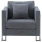 Blue River Heritage 2-Piece Sofa & Chair Set in Gray/Brushed Stainless Steel, , large