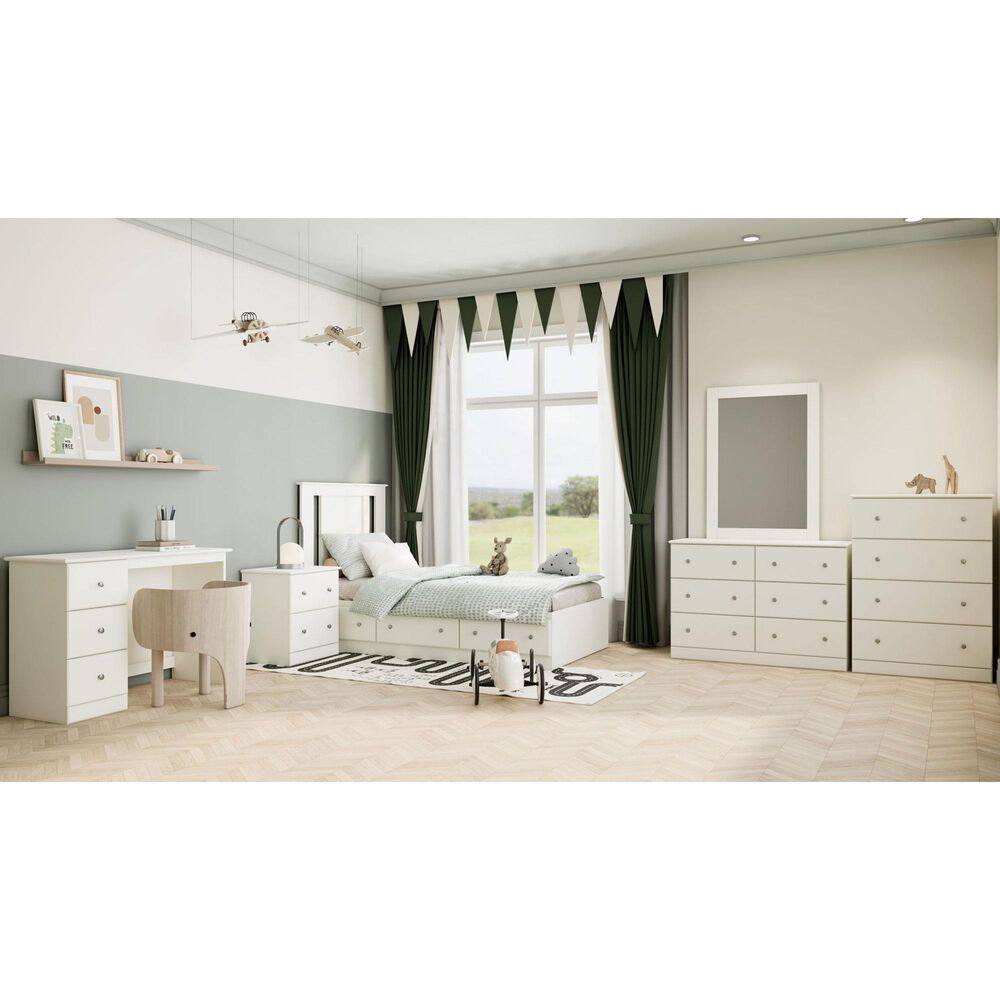 Lemoore Essential 45&quot; 6-Drawer Dresser in Rockport White, , large