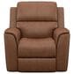 Flexsteel Henry Power Recliner with Headrest and Lumbar in Caramel, , large