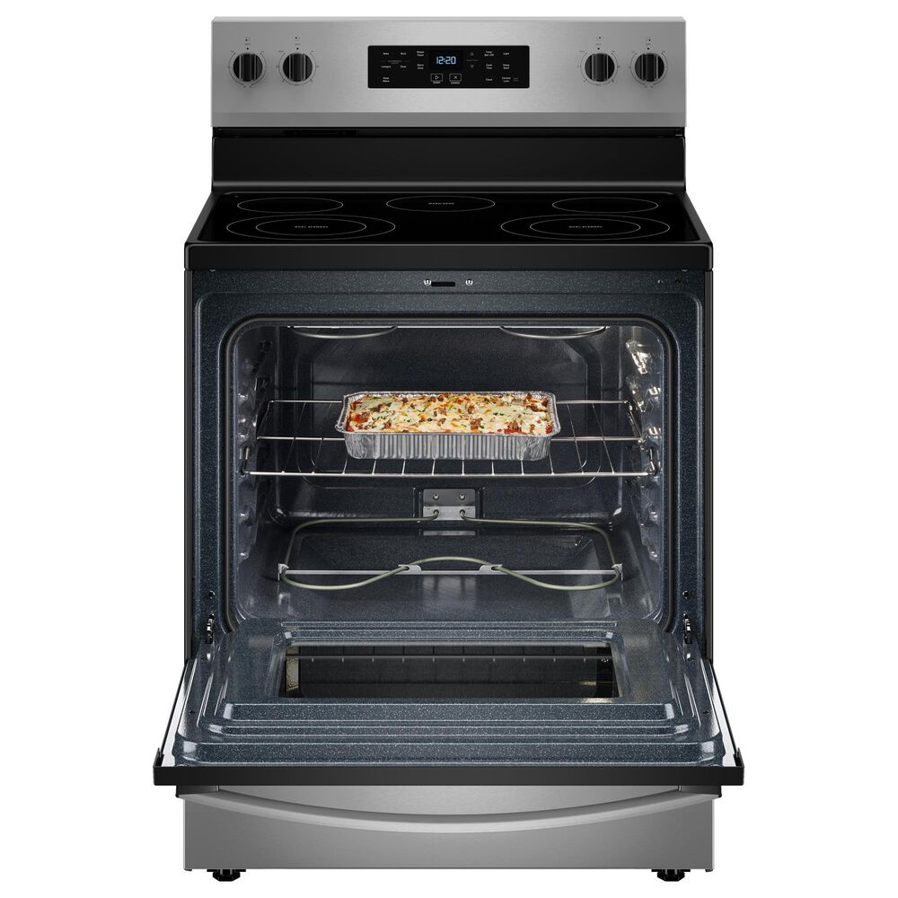 Whirlpool 5.3 Cu. Ft. Electric Range with Steam Clean in Stainless Steel, , large