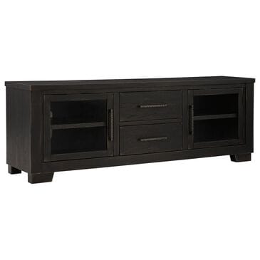 Signature Design by Ashley Galliden 80" TV Stand in Black, , large