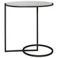 Uttermost Twofold Side Table in Satin Black and Polished White, , large