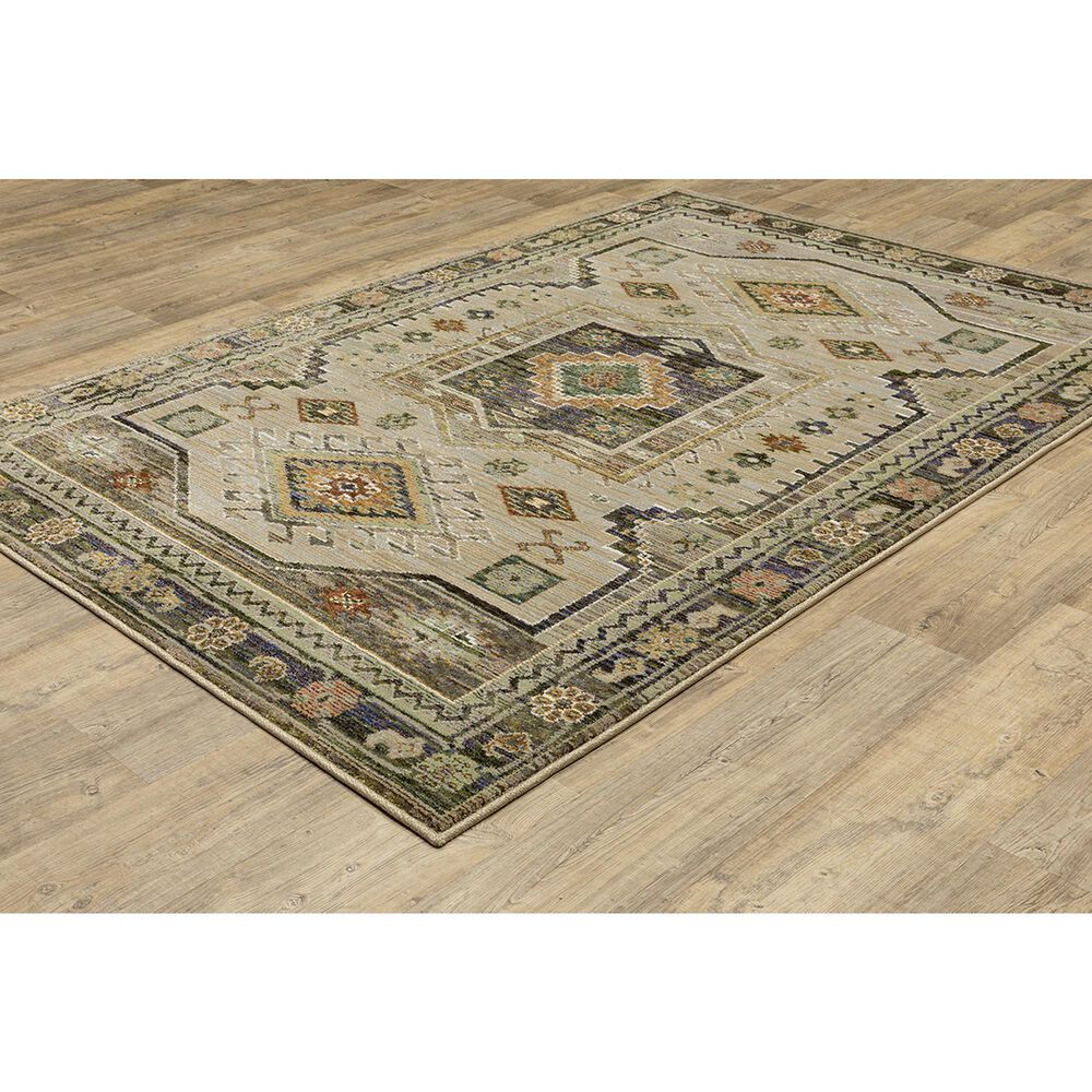 Oriental Weavers Andorra 7&#39;10&quot; x 10&#39;10&quot; Green and Multicolor Area Rug, , large