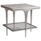 Artistica Metal Zephyr End Table in Gray, , large