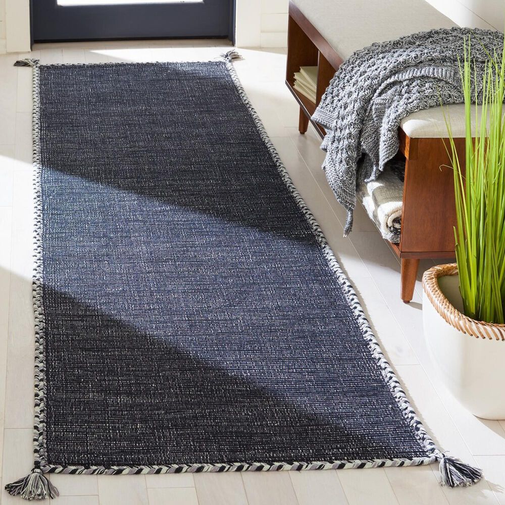 Safavieh Montauk 2&#39;3&quot; x 10&#39; Grey and Black Runner, , large