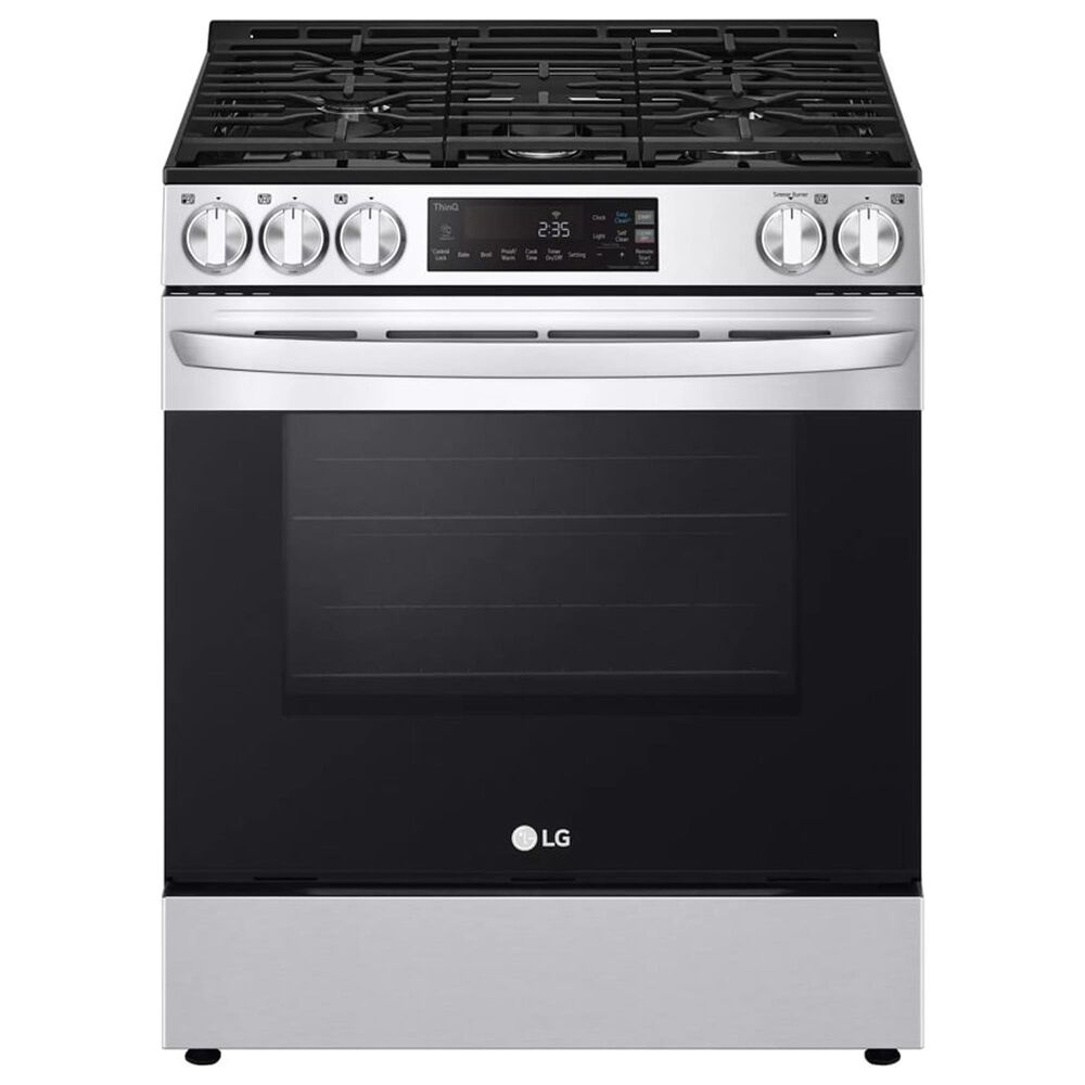 LG 3-Piece Kitchen Package with 5.8 Cu. Ft. Slide-in Gas Smart Range, Dishwasher and Microwave Oven in Print Proof Stainless Steel, , large