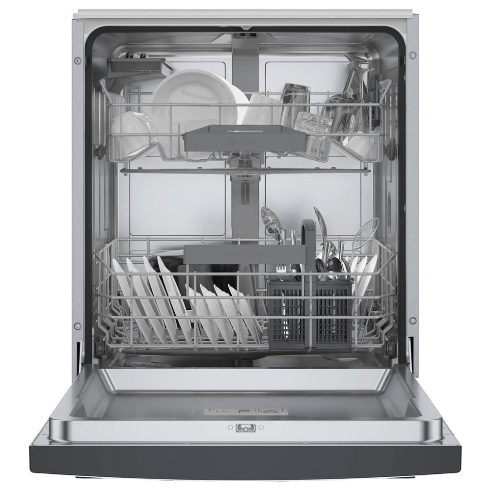 B_S_H 300 Series 24&#39;&#39; Built-In Recessed Handle Dishwasher with 5 Wash Cycles in Black, , large