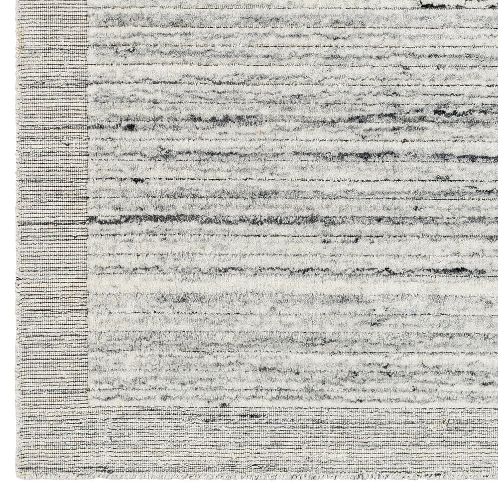 Surya Yasmin 6&#39; x 9&#39; Gray, Ivory and Black Area Rug, , large