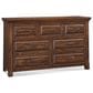 Napa Furniture Design Hill Crest 7-Drawer Dresser in Dark Chestnut, , large