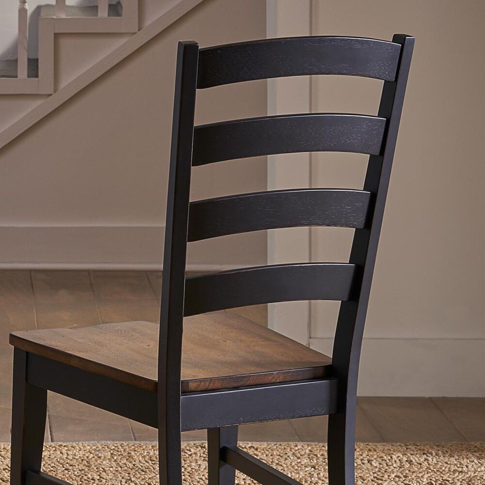 A-America Stone Creek Side Chair in Chicory and Slate Black, , large
