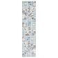 Safavieh Carousel 2"3" x 6" Grey and Light Blue Kids Runner, , large