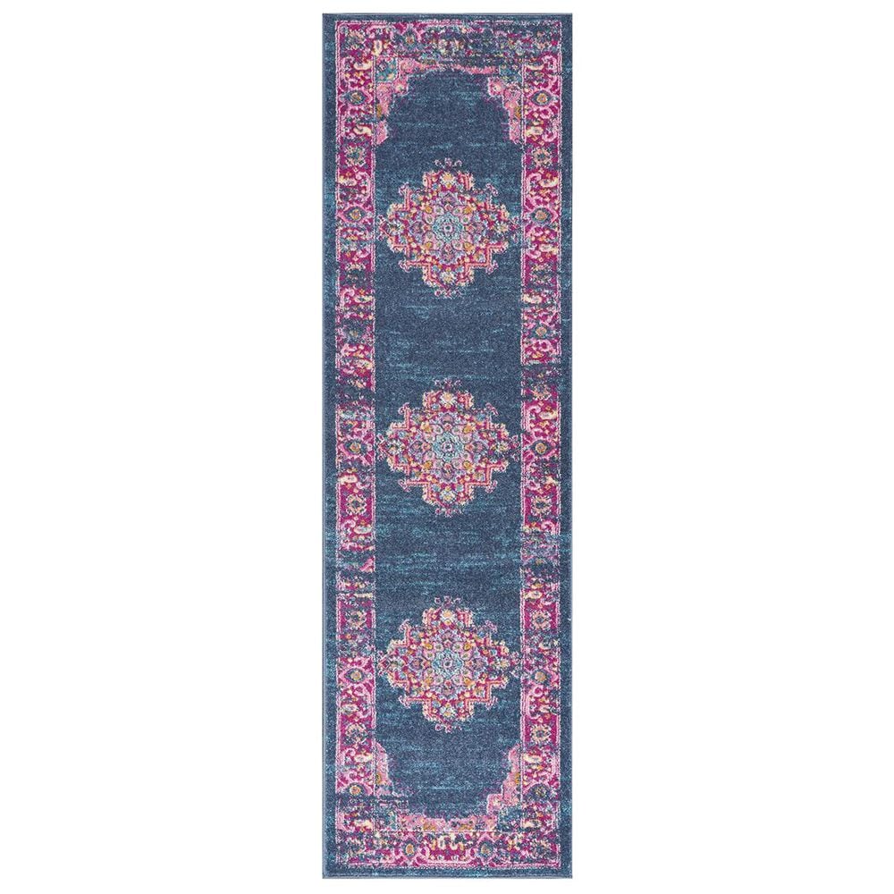 Nourison Passion PSN03 1"10" x 6" Blue Runner, , large