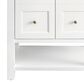 James Martin Breckenridge 30" Single Bathroom Vanity in Bright White with 3 cm Eternal Serena Quartz Top and Rectangular Sink, , large