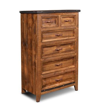 Sunset Bay Urban Rustic Chest in Rustic Brown, , large