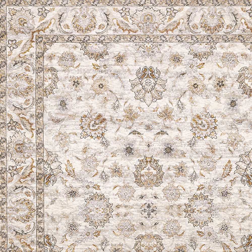 Oriental Weavers Maharaja Nepal 70W 2&#39;3&quot; x 7&#39;6&quot; Ivory and Grey Scatter Rug, , large