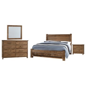 Viceray Collections Dovetail 4 Piece King Bedroom Set in Natural, , large