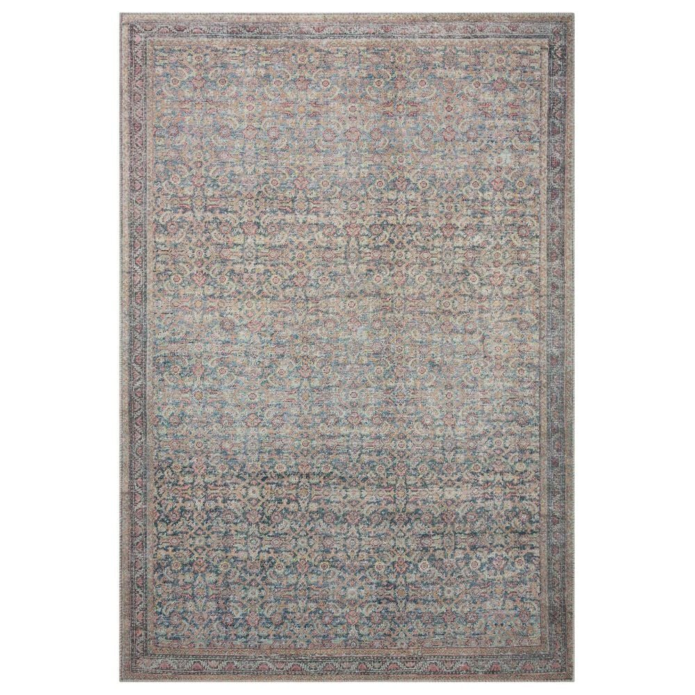 Loloi Adrian 2"3" x 3"9" Denim and Multicolor Area Rug, , large