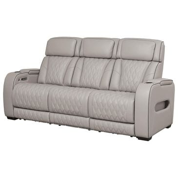 Signature Design by Ashley Boyington Power Reclining Sofa in Gray, , large