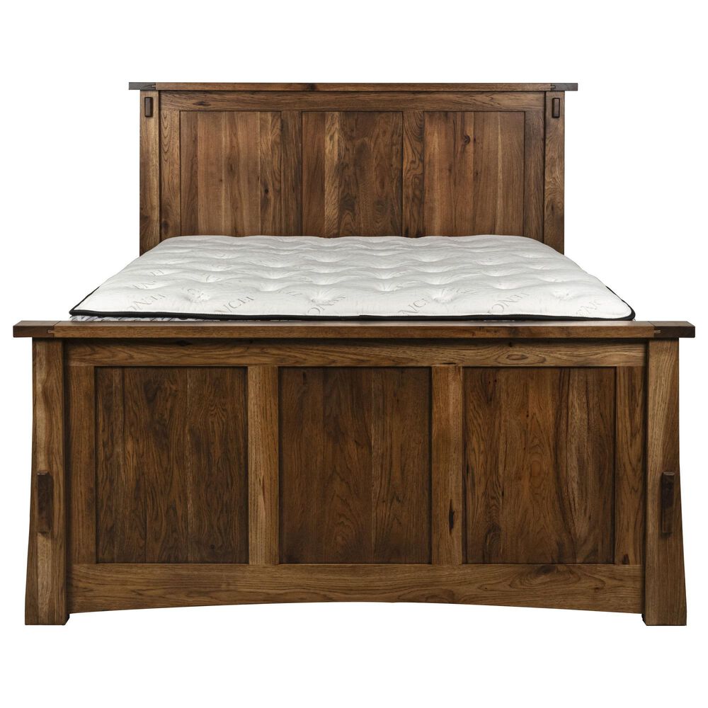 Briarwood LLC Jack and Jill 4 Piece Queen Bedroom Set in Rustic Hickory Cappuccino, , large