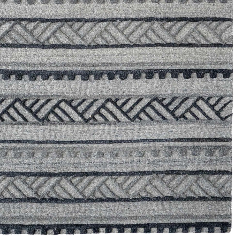 Capel Criss-Cross 9300RS05000800330 5&#39; 0&quot; x 8&#39; 0&quot; Graphite Area Rug, , large