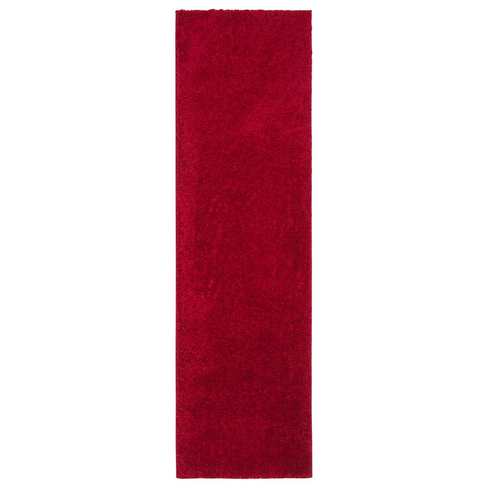 Safavieh August Shag AUG900Q 2"3" x 10" Red Runner, , large