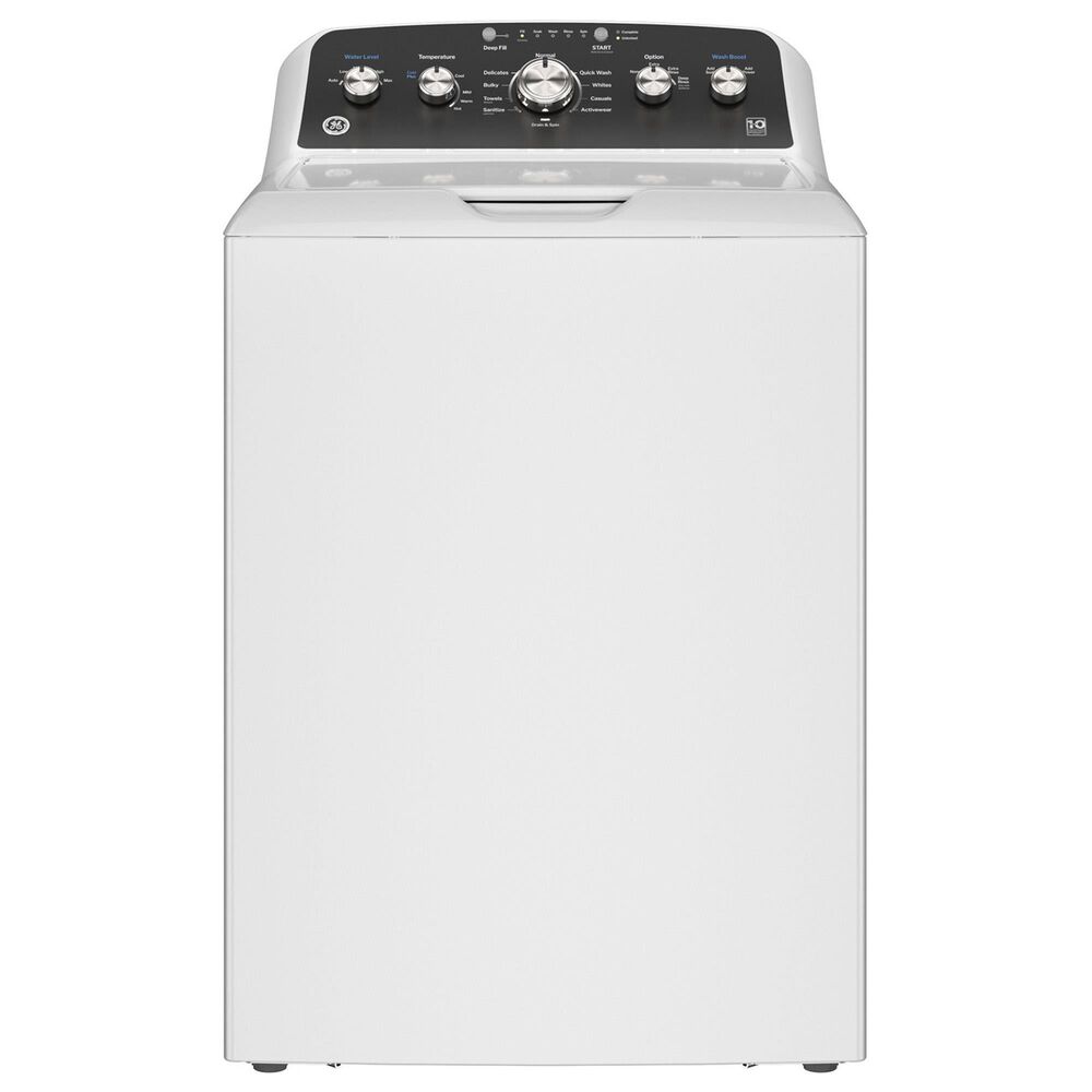 GE 4.5 Cu. Ft. Top Load Washer with Stainless Steel Basket and 7.2 Cu. Ft. Gas Dryer Laundry Pair in White, , large