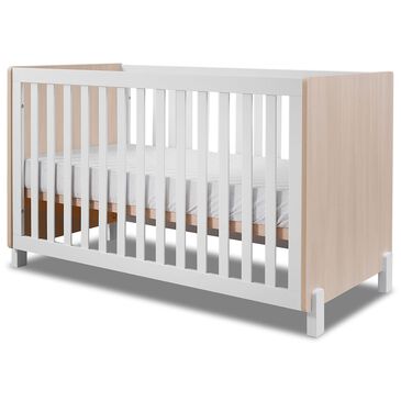 Sorelle Pannello 3-In-1 Convertible Crib in Nebbia and White, , large