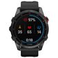 Garmin Fenix 7S Solar Edition GPS Smartwatch 42mm Slate Gray Case with Black Band, , large