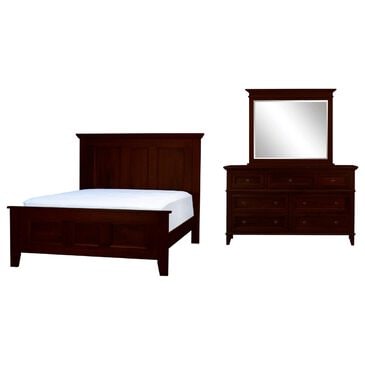 Fleming Furniture Co. Brentwood 3-Piece Queen Panel Bedroom Set in Sunset, , large