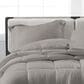 Pem America Cannon Solid 3-Piece Full/Queen Comforter Set in Grey, , large