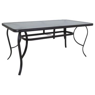 Redline Creation Inc. 35 x 62in Black Table with Hole for an Umbrella, , large