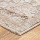 Karastan Solitude Via Salaria 2"7" x 7"3" Cream Beige Runner, , large