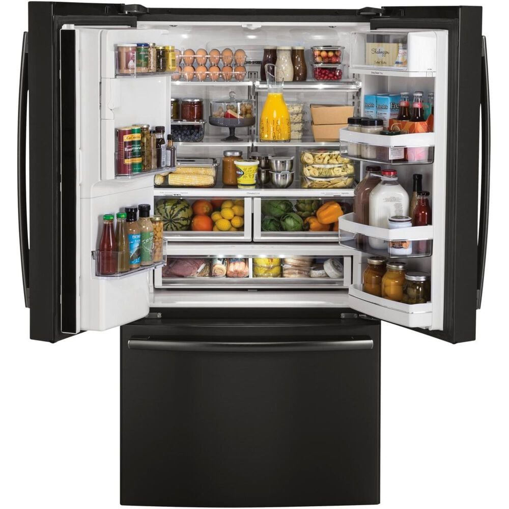 GE Profile 22.2 Cu. Ft. CounterDepth French Door Refrigerator in Black