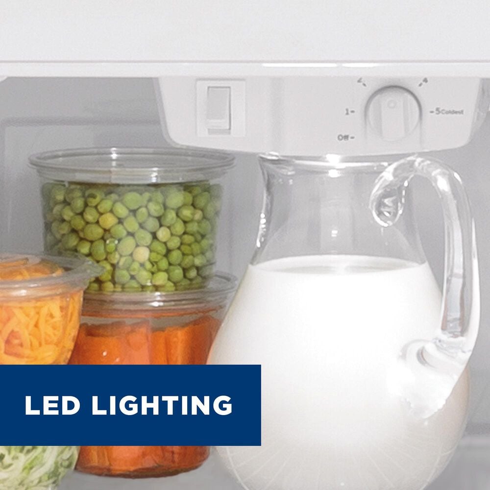GE Appliances 19.2 Cu. Ft. Top Freezer Refrigerator with Reversible Door in White, , large
