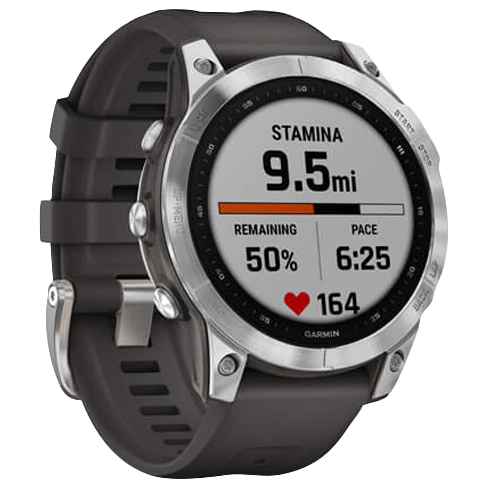 Garmin Fenix 7 Standard Edition Smartwatch in Silver with Graphite