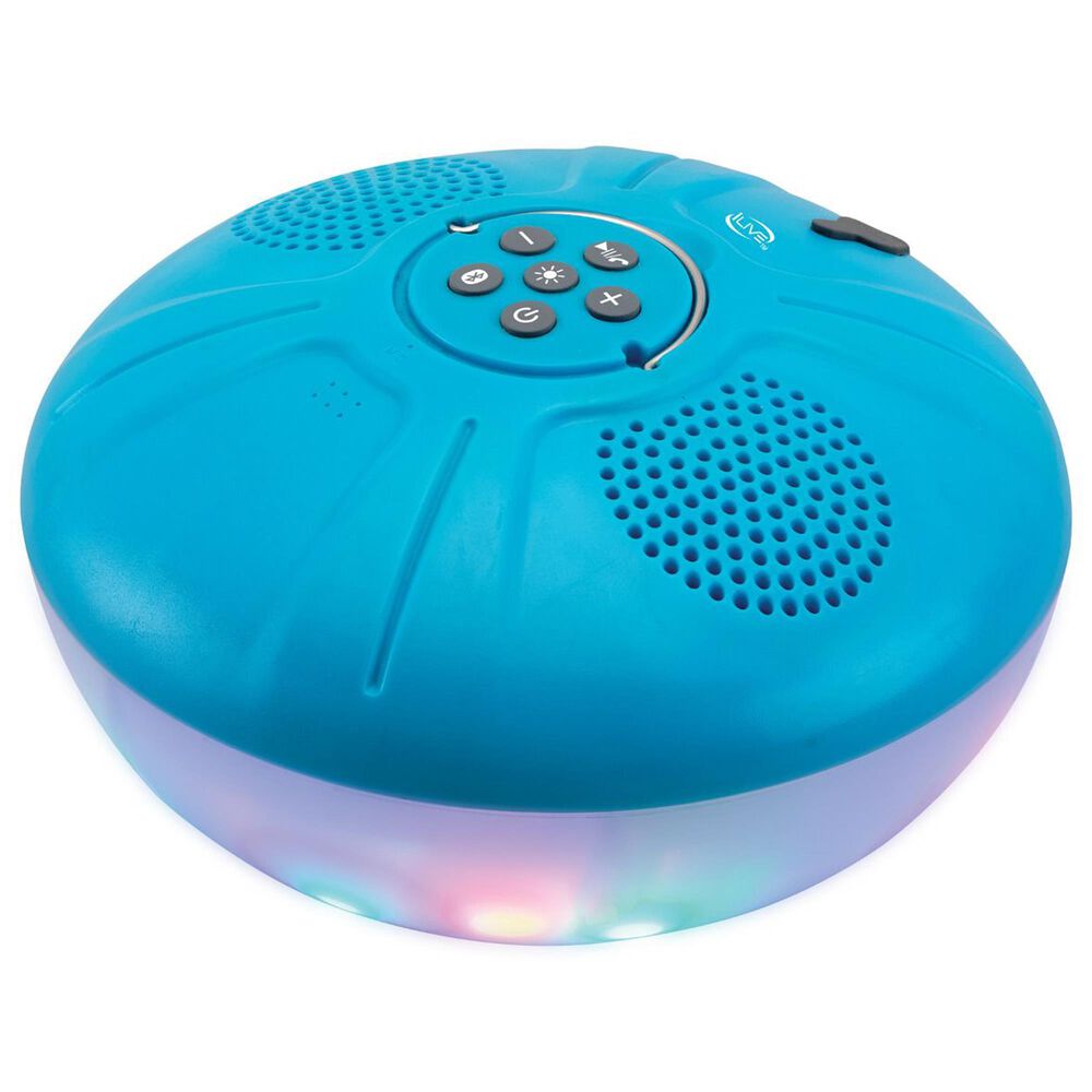 iLive Waterproof Floating Bluetooth Speaker with Color Changing Light Effects in Blue, , large