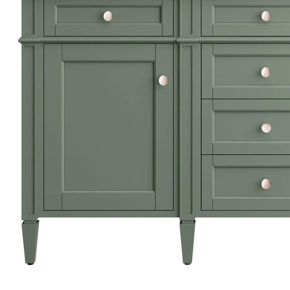James Martin Brittany 60&quot; Double Bathroom Vanity in Smokey Celadon, , large