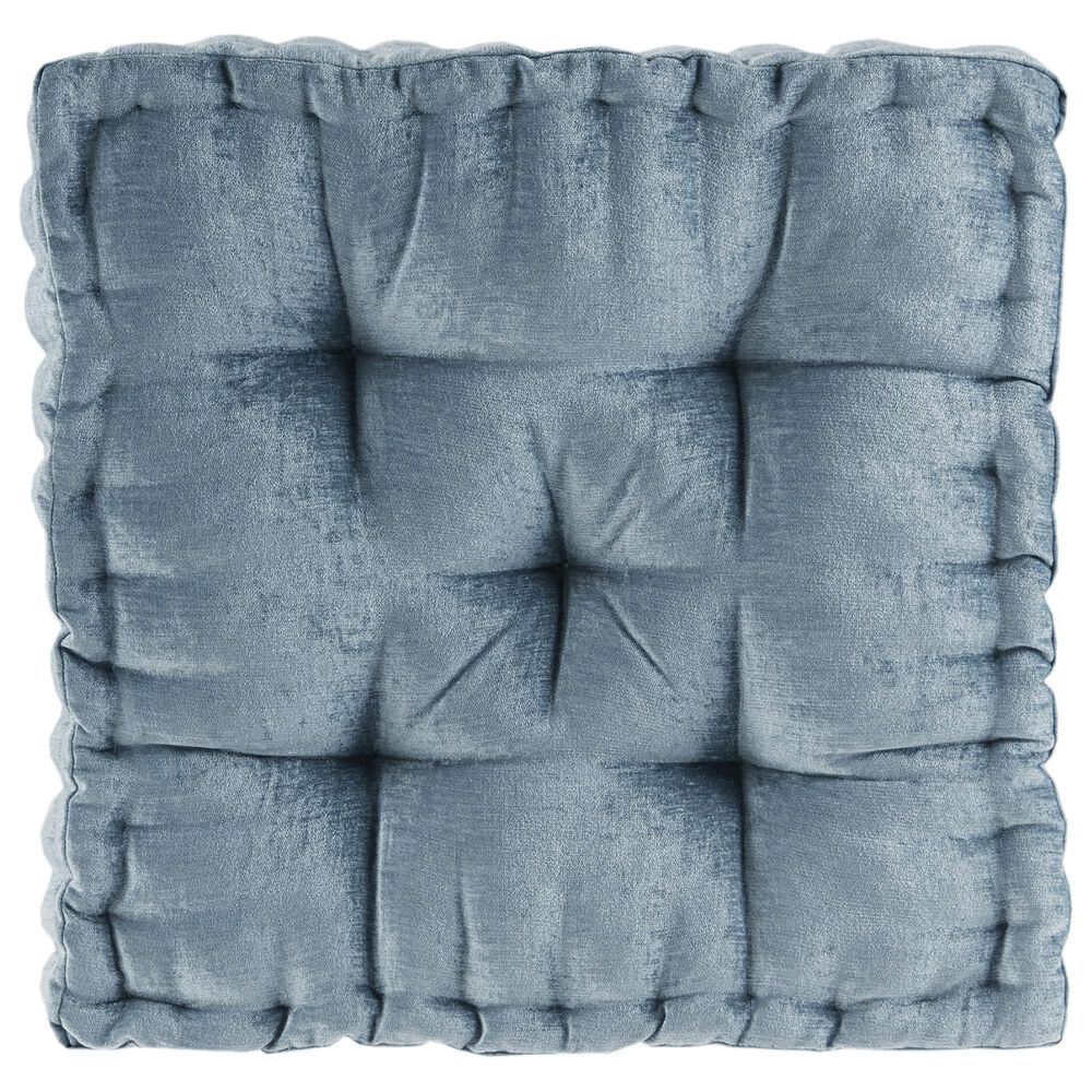 Buy Azza Poly Chenille Square Floor Pillow Cushion Gray