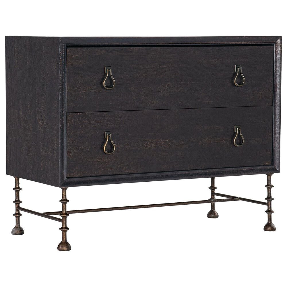 Hooker Furniture Big Sky Bachelor Chest in Charred Timber and Dark Brushed Bronze, , large