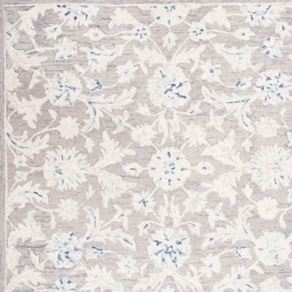 Safavieh Micro-Loop Floral 10&#39; x 14&#39; Grey and Ivory Area Rug, , large