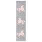 Safavieh Carousel Animals 2" x 8" Grey and Pink Kids Runner, , large