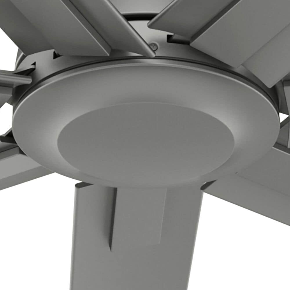 Hunter Downtown 60&quot; Outdoor Ceiling Fan in Matte Silver, , large