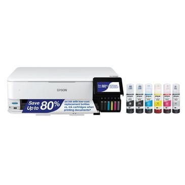 Epson EcoTank Photo ET-8550 All-in-One Wide-Format Supertank Printer in White, , large