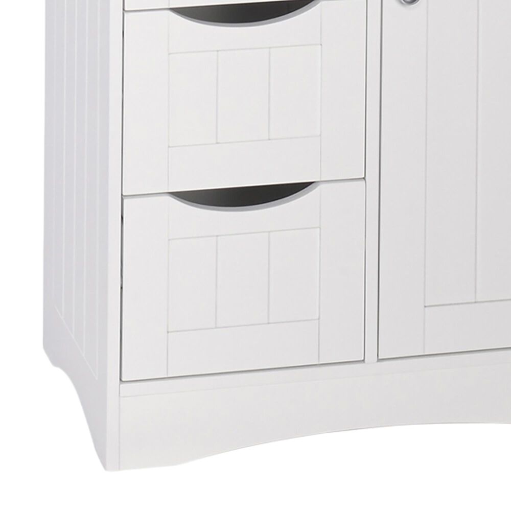 RiverRidge Ashland 1-Door, 3-Drawer Floor Cabinet, White