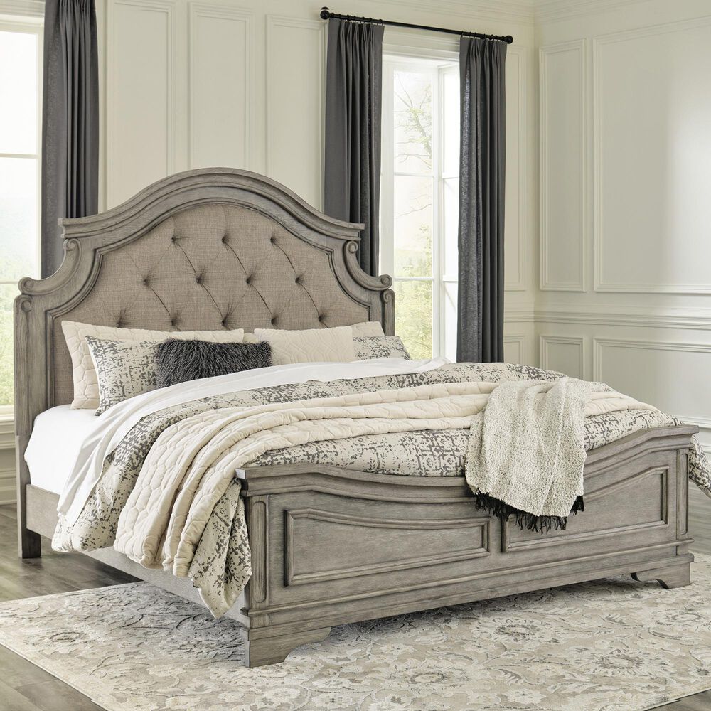 Signature Design by Ashley Lodenbay Queen Panel Bed in Antique Gray, , large